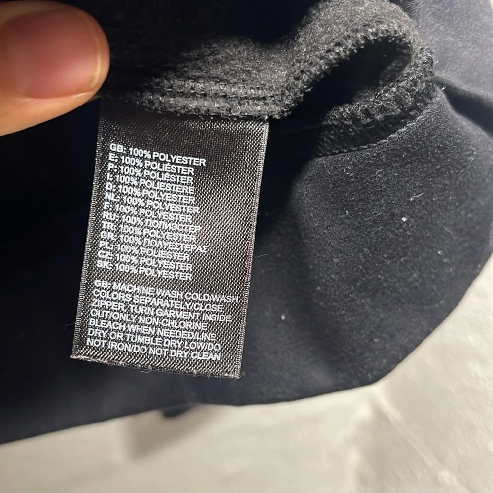 The North Face Men’s Full Zip Up Hoodie Size large Black Grey